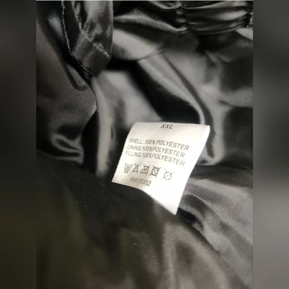 Men's Coat Size 2XL Blue & Black Design Waterproof Windproof All Weather - Picture 15 of 15